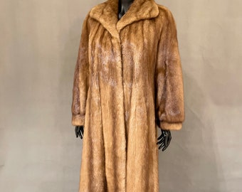Mink Fur Coat, Vintage Mink Coat, Preloved Mink Coat, Saga Mink Furs, Made In Paris, Long Mink Coat, Brown Mink Coat, Soft Fur Coat, Medium