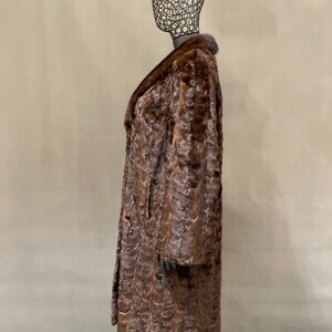 Vintage mink fur coat, long mink coat, real mink fur coat, original mink coat, winter coat, fur coat for women, real fur, fur jacket, XL image 4