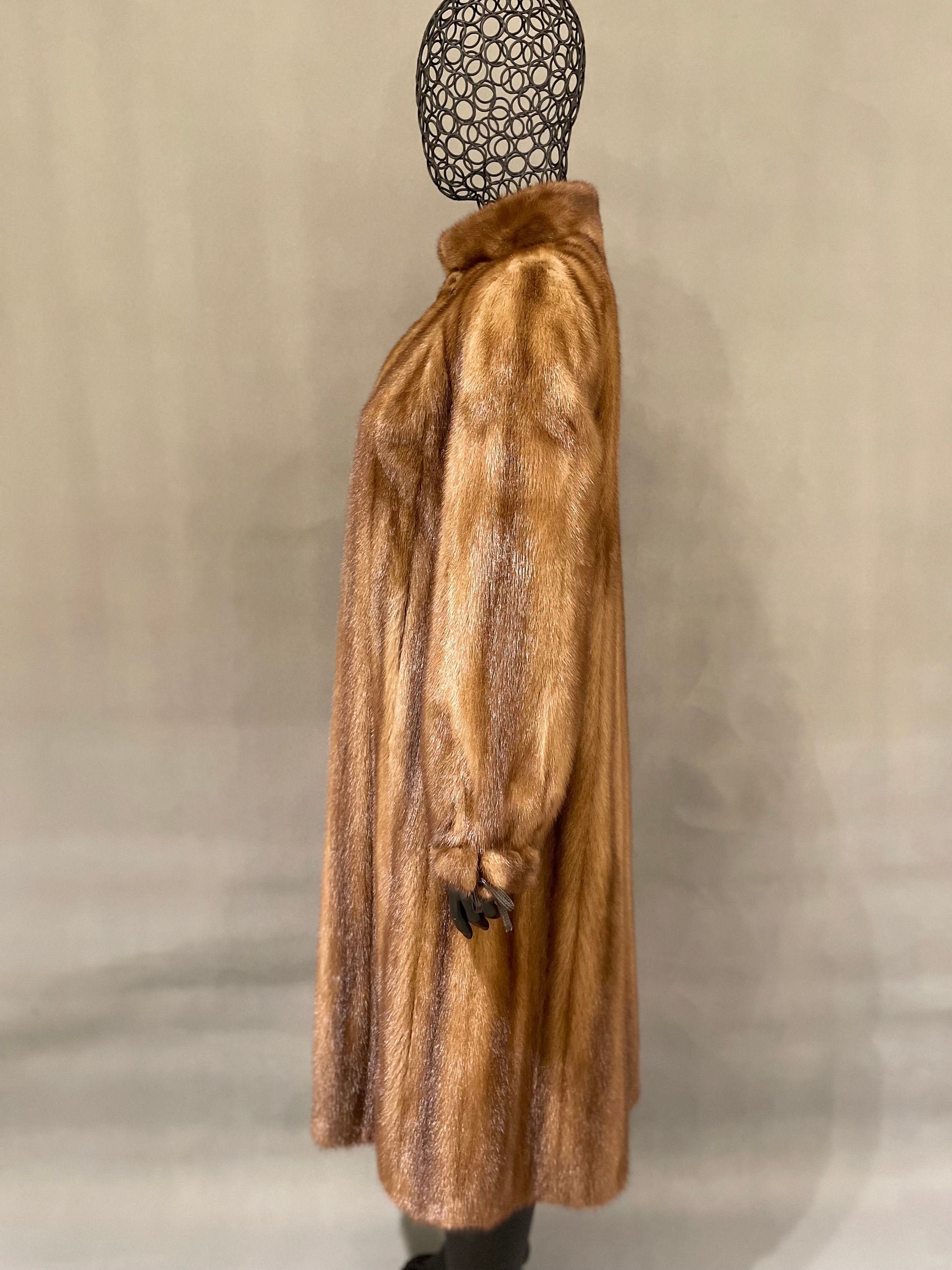 Genuine Mink Fur Virgin Wool Coat main image 1