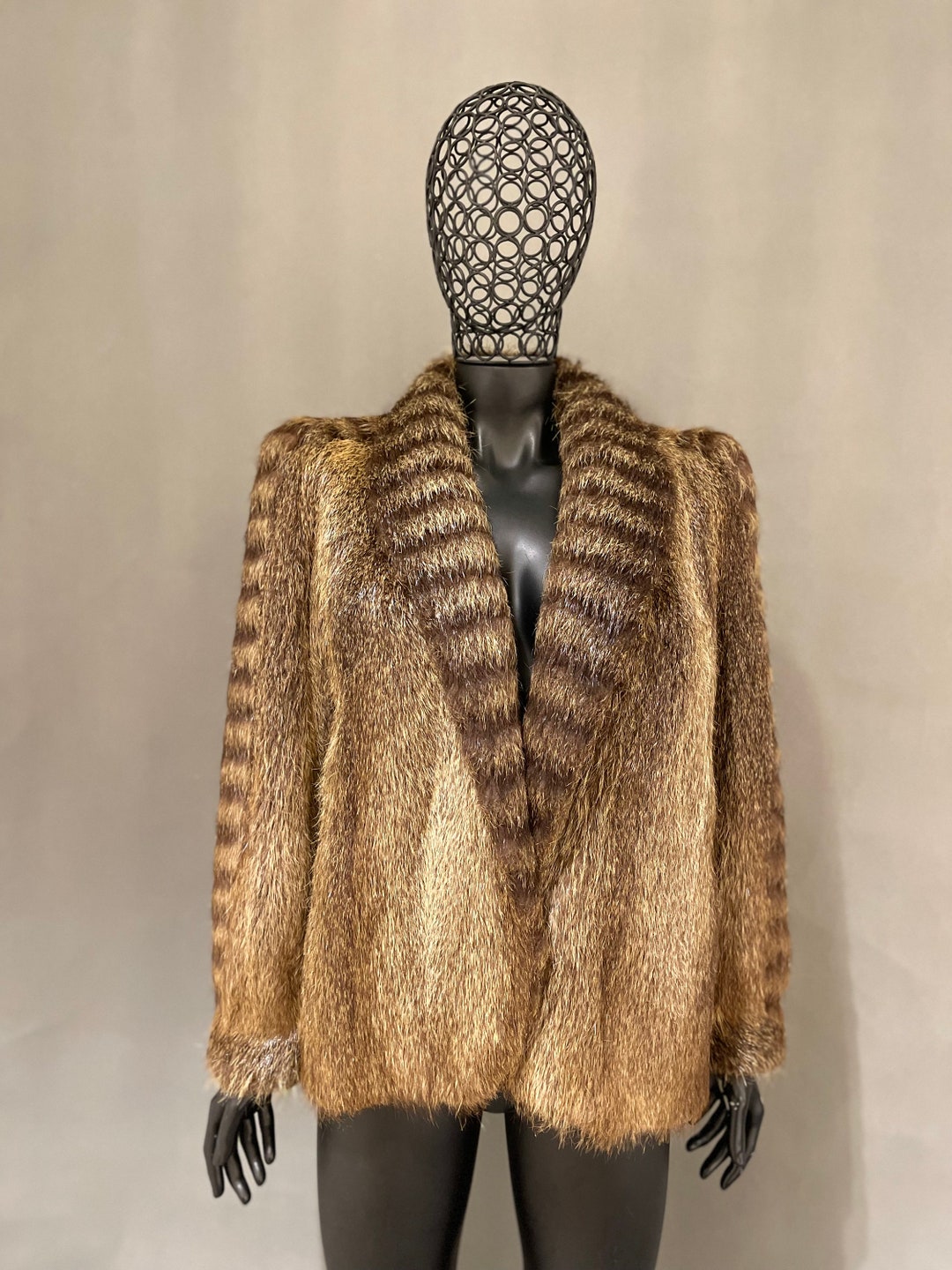 Nutria Fur Coat Vintage Nutria Coat Exellent Condition Soft Etsy UK