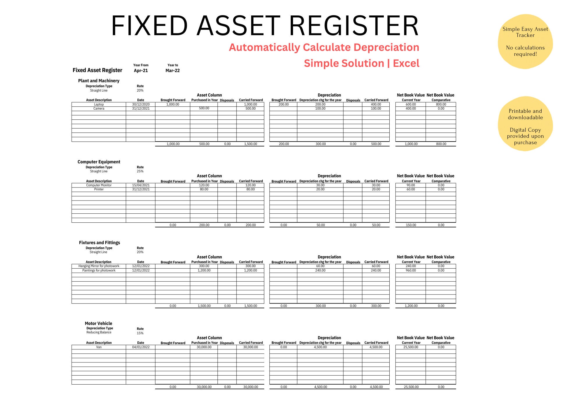 Fixed Assets Register fixed-assets-register