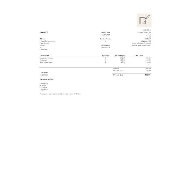 UK VAT Invoice Template and Tracker – Built by a Chartered Accountant ...