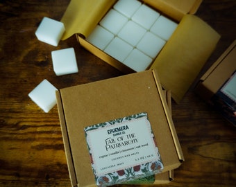 Fall of the Patriarchy Scented Wax Melt Cubes: Spiced Brandy, Oak, Cinnamon, Vanilla - 3.5 oz