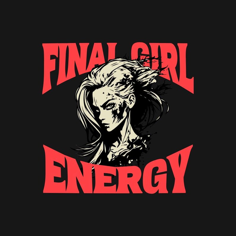 Final Girl Energy Candle Horror Movie Tropes Sour Cherry, Saffron, Wood