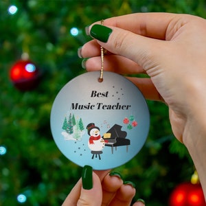 Music Teacher Ornament, Music Teacher Gift, Musical Ornaments, Piano Teacher Ornament, Piano Teacher Gift, Band Teacher Gift, Music Ornament