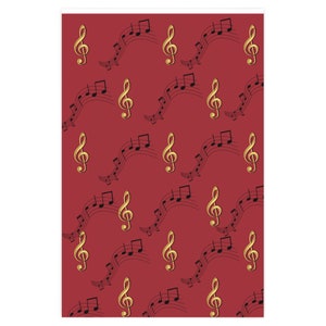 Music Wrapping Paper, Music Gift Wrap, Custom Gift Wrap, Music Teacher Gift, Piano Teacher Gift, Music Student Gift, Band teacher Gift image 2