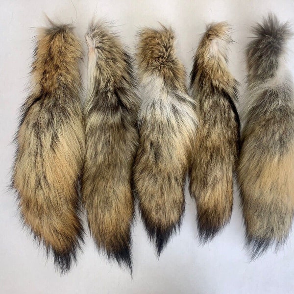 Coyote Fur Tails - Set of Five