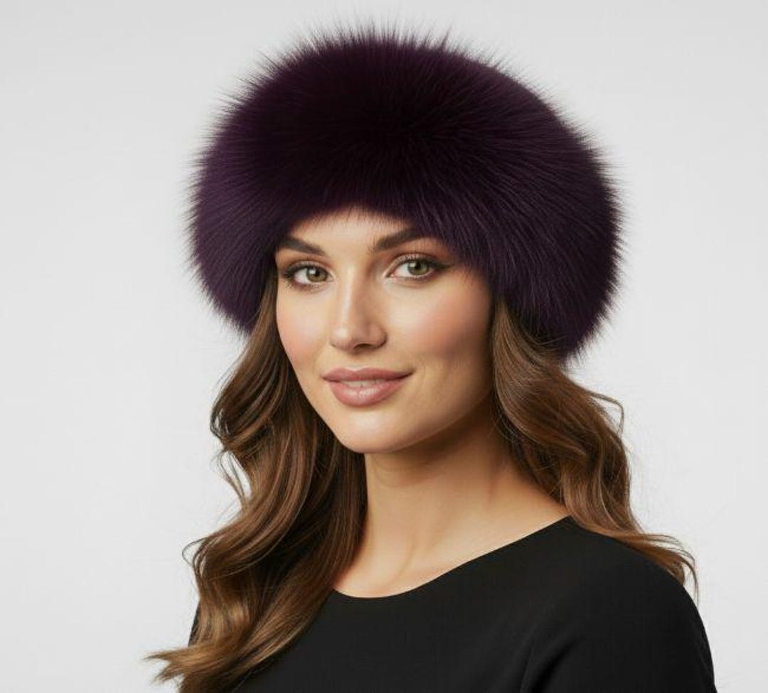 Purple Fox Headband With Adjustable Velcro Closure - Etsy Israel