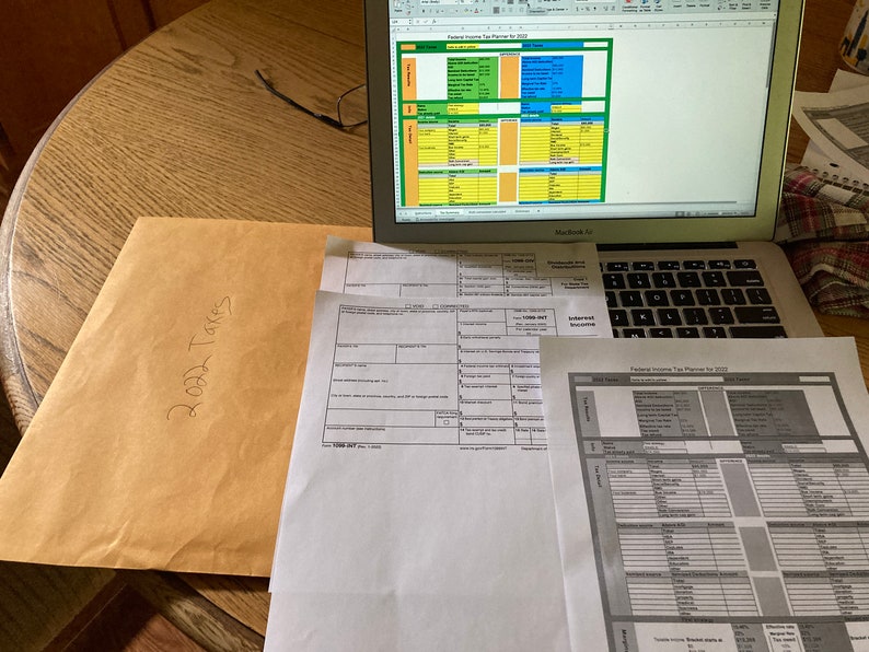 Excel 2023 and 2024 Tax Planner Spreadsheet, Self Employment etsy 1099