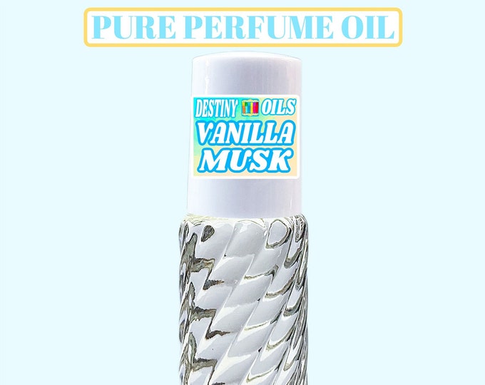 VANILLA MUSK Perfume Oil][Unisex Fragrance][Alcohol Free]