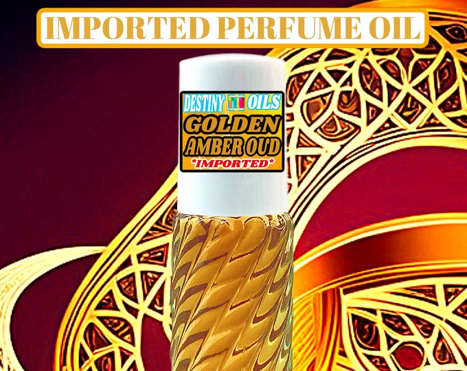 Golden Amber Oud Imported Perfume Body Oil][Unisex Fragrance][Alcohol Free]