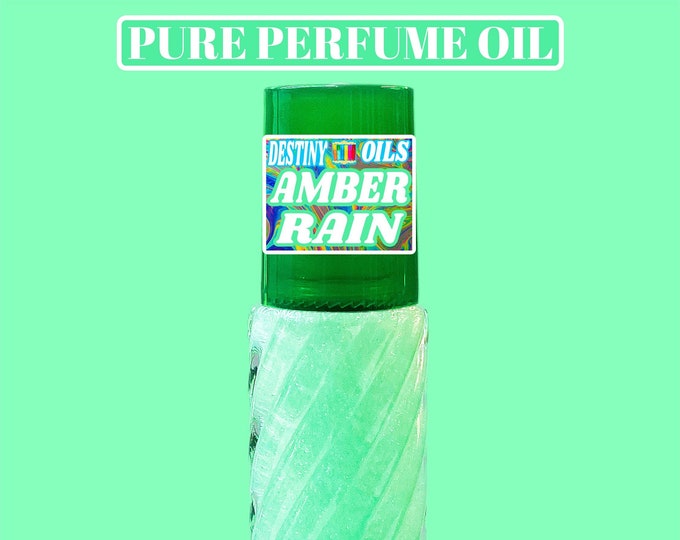 AMBER RAIN Perfume Oil][Unisex Fragrance][Alcohol Free]