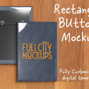 Round Pinback Button Mockup