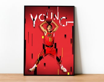 Trae Young Celebration - Trae Young - Posters and Art Prints