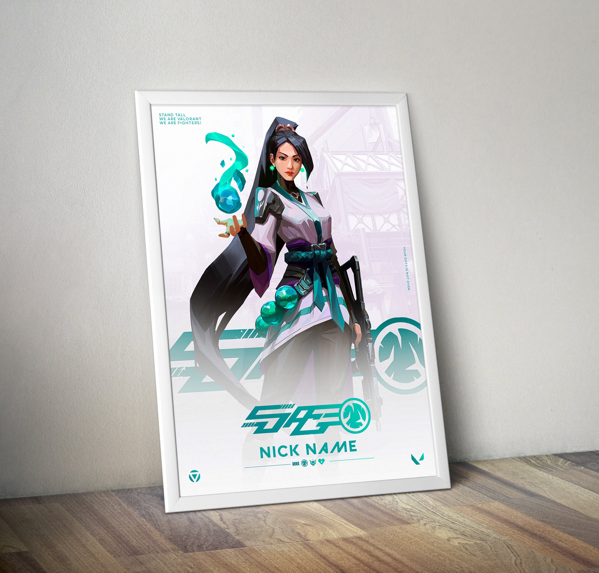 Quadro Decorativo - jogo valorant - Sage