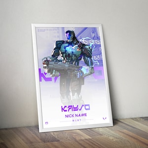 Kayo Valorant Valorant Poster KAY/O Gaming Poster Gamer Room Decor Gamer Gift Twitch Decor Home Decor Wall Art