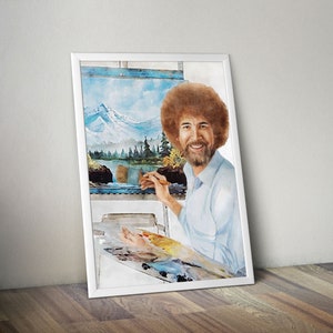 Cartaz de memes de arte de Bob Ross Memes engraçados Presente engraçado Meme Cartaz engraçado Meme Cartaz de memes Cartaz de memes para impressão