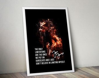 Jon Jones MMA Wandkunst Boxen Poster Kämpfer Legenden Vintage Kampf Poster Sport Poster Motivationsposter Sportposter