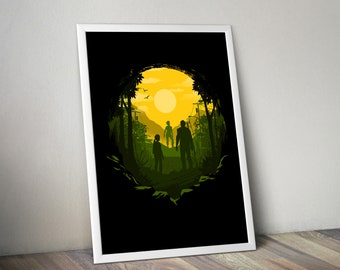 The Last Of Us Poster The Last Of Us  Ellie and Joel Adventure Print Gaming Poster Gamer Room Decor Gift For Gamer Gamer Gift Home Decor