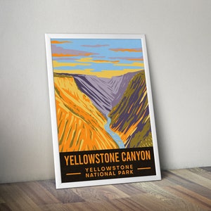 Yellowstone Canyon Poster Bundle Nationalpark Drucke Nationalpark Geschenk Nationalpark Plakat Vintage Yellowstone Nationalpark