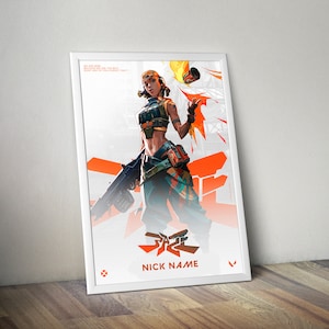 Raze Valorant Valorant Poster Gaming Poster Gamer Room Decor Gamer Gift Twitch Decor Home Decor Wall Art