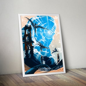Horizon Game Poster Horizon Forbidden West  Gaming Poster Gamer Room Decor Gift For Gamer Gamer Gift Home Decor Wall Art