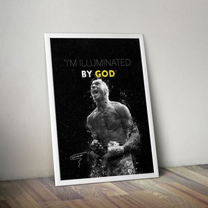 Charles Oliveira MMA Wall Art Boxing Poster Fighter Legends Vintage Fight Poster Sports Poster Motivational Poster Sports Poster