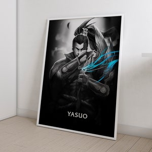 Yasuo League of Legends  League of Legends Poster the Unforgiven   LoL Poster Gaming Poster Gamer Room Decor