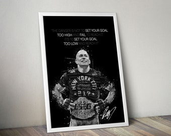 Georges St-Pierre MMA Wandkunst Boxen Poster Kämpfer Legenden Vintage Kampfposter Sportposter Motivationsposter Sportposter