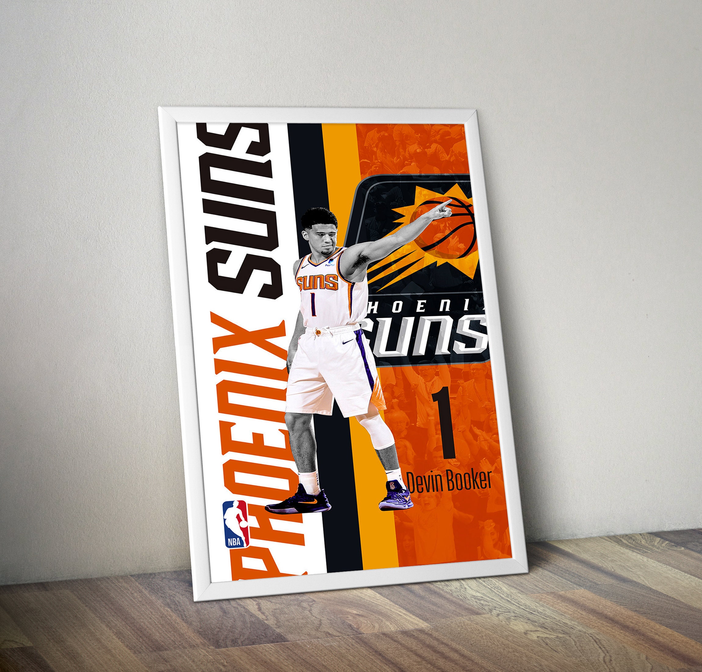 Devin Booker Jersey Black Phoenix Suns Jersey Fanatics Poster for Sale by  LukeMcknightSto