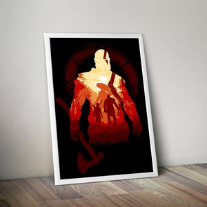 God of War God of War Poster God of War Kratos Gaming Poster Gamer Room Decor Gift For Gamer Gamer Gift Home Decor Wall Art