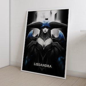 Lissandra  League of Legends League of Legends Poster the Ice Witch  LoL Poster Gaming Poster Gamer Room Decor
