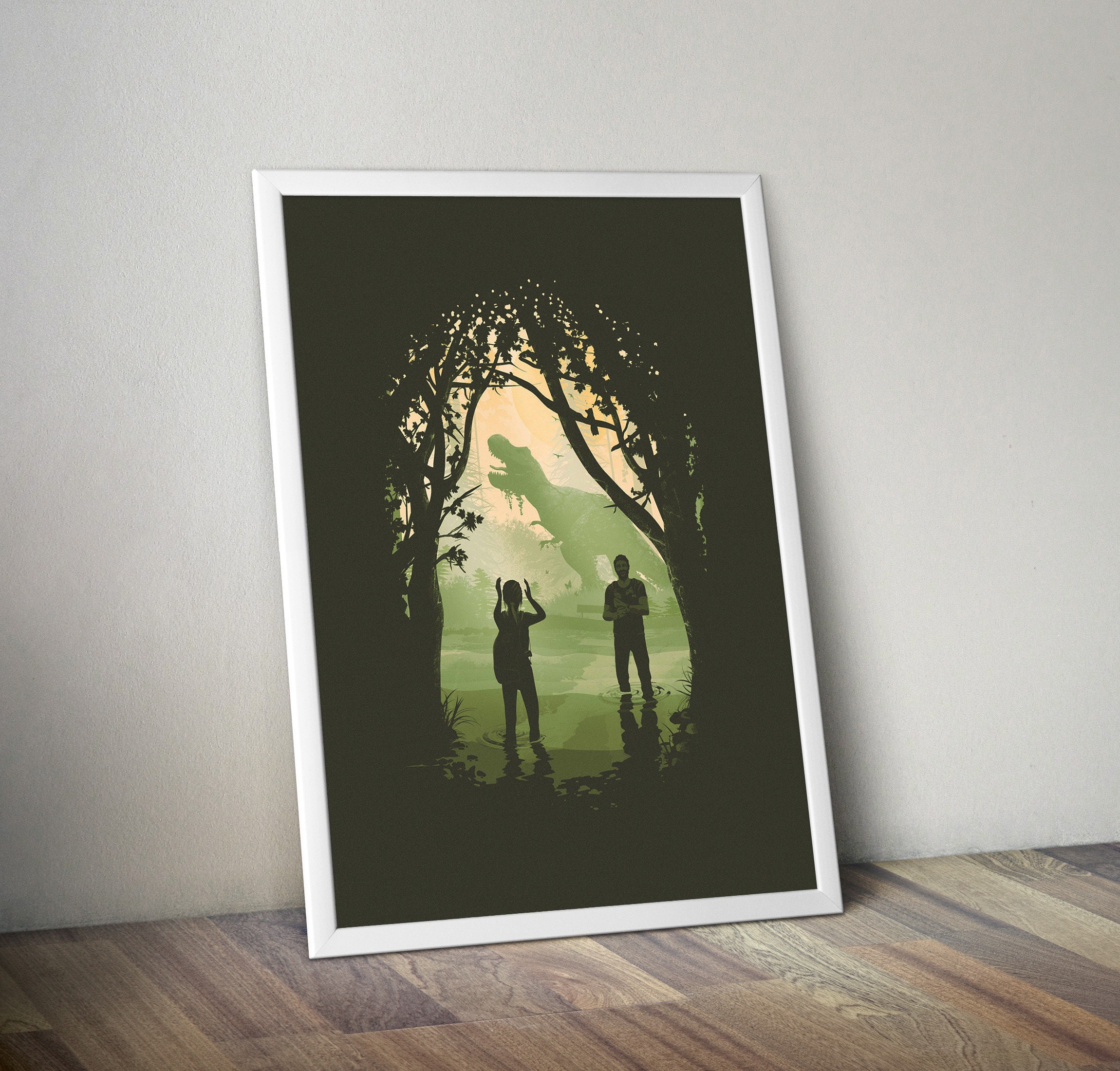 Smoky Design ellie game the last of us joel Wallpaper Poster Price