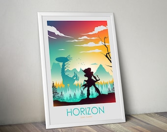 Horizon Game Art Horizon Zero Dawn  Gaming Poster Gamer Room Decor Gift For Gamer Gamer Gift Home Decor Wall Art