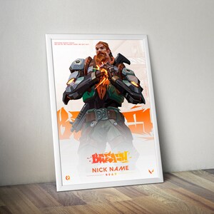 Breach Valorant Valorant Poster Gaming Poster Gamer Room Decor Gamer Gift Twitch Decor Home Decor Wall Art