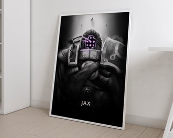 Jax League of Legends League of Legends Poster  Grandmaster at Arms    LoL Poster Gaming Poster Gamer Room Decor