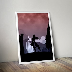 Vayne League of Legends  League of Legends Poster  LoL Poster Gaming Poster Gamer Room Decor Home Decor Wall Art
