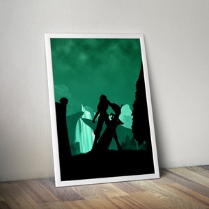 Riven League of Legends  League of Legends Poster  LoL Poster Gaming Poster Gamer Room Decor Home Decor Wall Art