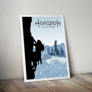 Horizon Zero Dawn Poster Horizon Print Horizon Gifts for Gamers Gaming Poster Gamer Room Decor Gamer Gift Home Decor Wall Art