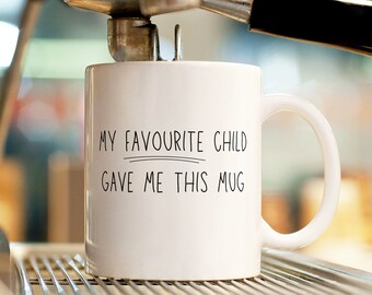 Taza de niño favorito, regalo para mamá, regalo divertido, regalo de mamá, regalo para ella, taza de café, regalo del día de la madre, mejor regalo, cumpleaños, regalos para mamá