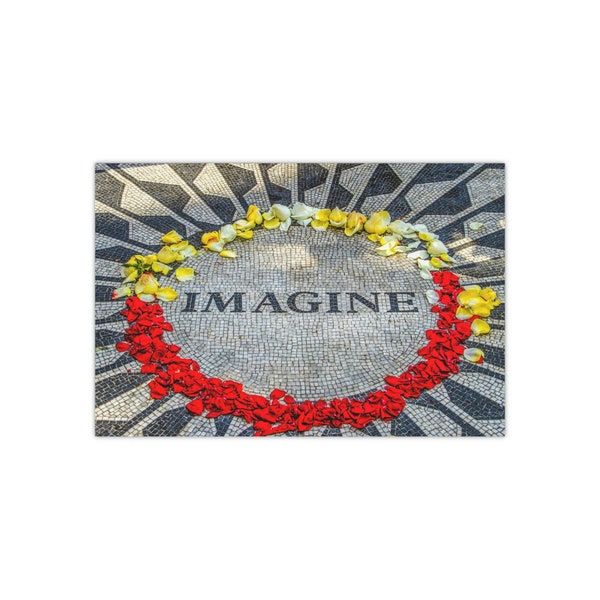 Unframed Photograph: Imagine Mosaic in Strawberry Fields in Central Park