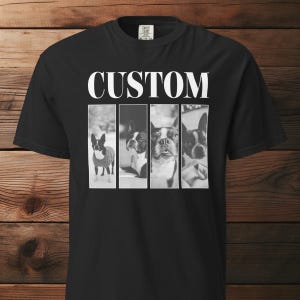 Custom Vintage Photos Comfort Colors Shirt, Personalized Pet Shirt, Custom Dog Shirt, Custom Cat Shirt, Pet Bootleg Shirt, Remembrance Gift