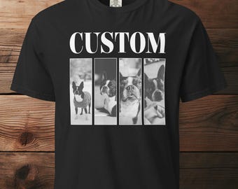 Custom Vintage Photos Comfort Colors Shirt, Personalized Pet Shirt, Custom Dog Shirt, Custom Cat Shirt, Pet Bootleg Shirt, Remembrance Gift