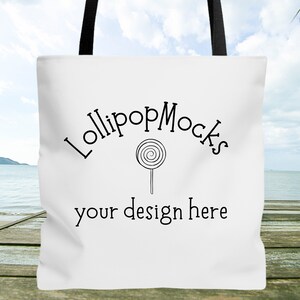 Printify AOP Tote Bag Mock UP, Beach Bag Mock Up, Trendy Beach Bag, Grocery Bag, Vacation Tote, Image For Digital Print