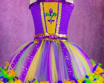 Mardi Gras Feather Dress (Adult)