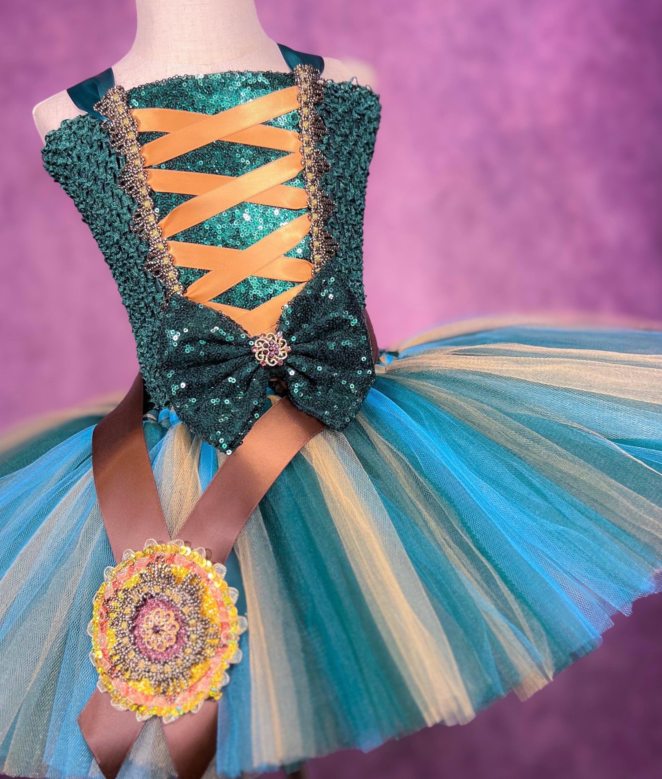 Merida Brave Scottish Princess Warrior Halloween Costume Party