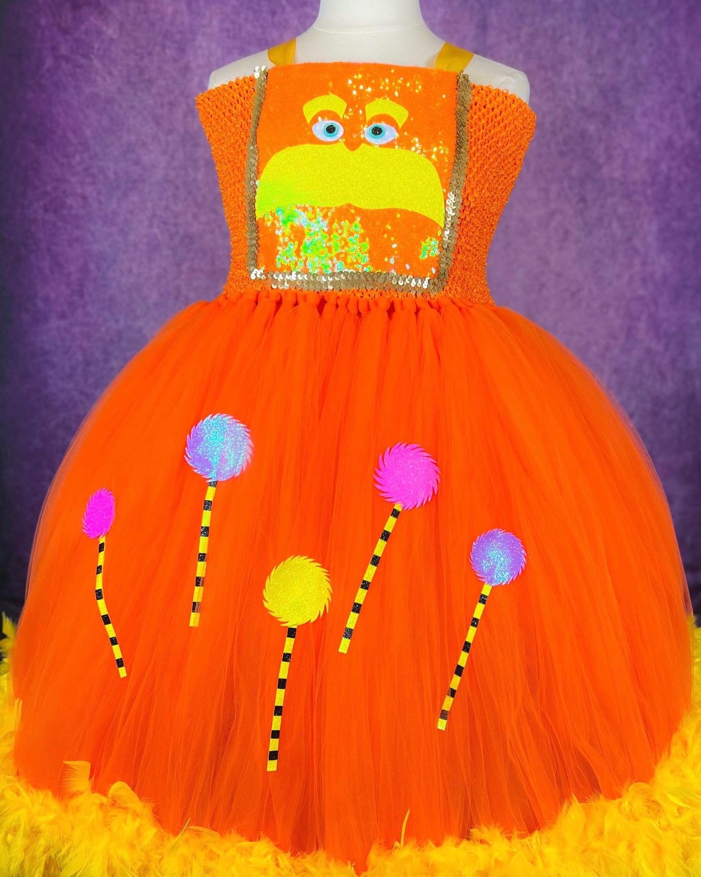 orange dress character King of Trees Cartoon Movie Orange Wispy Tree Halloween Costume Party  Pageant Dress (adult)