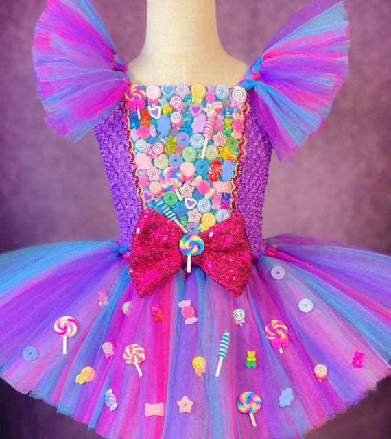 open lace back dress Pink/Purple Princess Dress 6