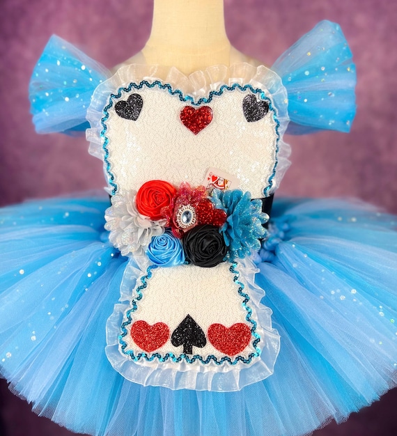 alice in wonderland dresses for homecoming Disney Alice In Wonderland Collection By Unique Vintage Blue & White Ruffled Apron Swing Dress