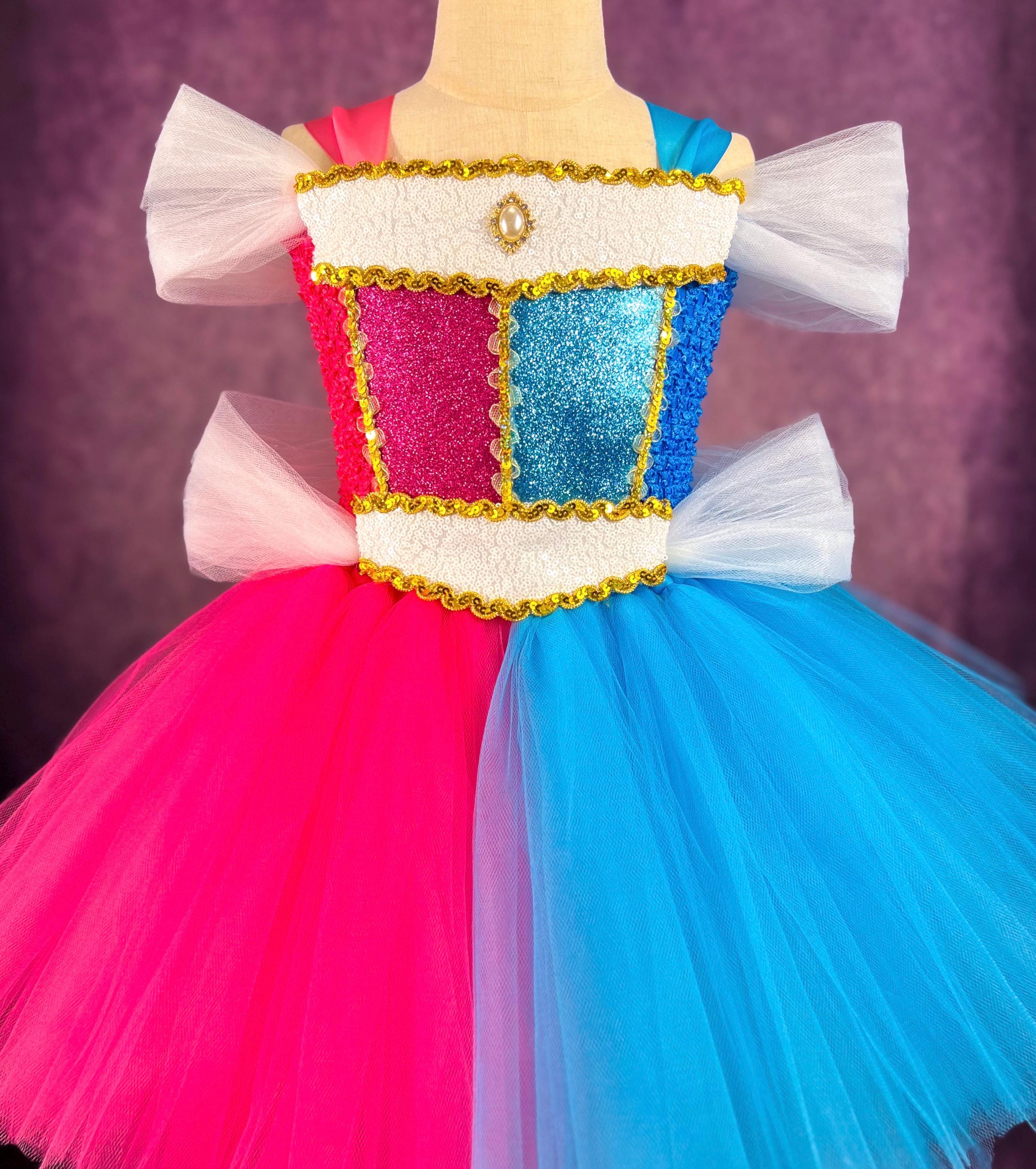 Blue and Pink Aurora Dress - Etsy